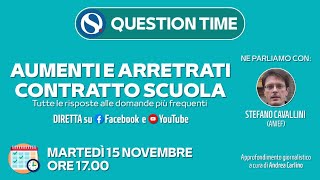 Aumenti e arretrati contratto scuola le risposte alle vostre domande [upl. by Oirobil]