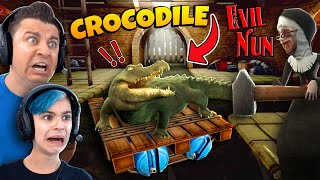 EVIL NUN has a NEW PET Crocodile SEWER ESCAPE 18 Update [upl. by Ettenahs]