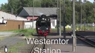 Steam trains in the Harz Mountains Wernigerode to Quedlinburg [upl. by Barbuto687]