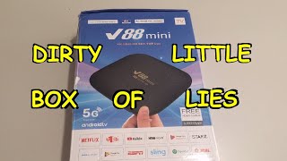 V88 Mini  Fake Storage Scam TV Box [upl. by Marya]