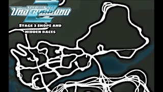 Need for Speed Underground 2  Part 3 Stage 2 shops and hidden races [upl. by Tserrof]