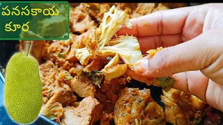 చికెన్ కర్రీ లా అనిపించే పనసకాయ కర్రీ Raw jackfruit curry in telugu  Panasakaya currykathalmasala [upl. by Gapin]