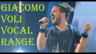 Giacomo Voli Vocal Range G2B5 The Voice Of Italy [upl. by Darra]