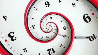 Spiral clock animation Free footage [upl. by Louanne]