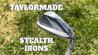 9 Holes with NEW 2022 TAYLORMADE STEALTH IRONS [upl. by Akitnahs]