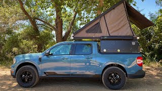 2022 Ford Maverick With Custom SlideIn Camper [upl. by Gaither]