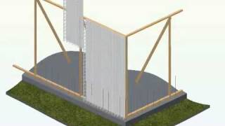 ICF Alternative Stayinplace Concrete Forms Animation [upl. by Charmian]