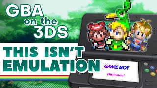 3DS Can Play Game Boy Advance Games Without Emulation [upl. by Malek]