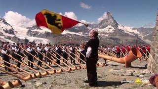 Alphorn Weltrekord auf dem Gornergrat [upl. by Nitaj]