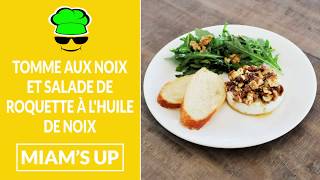 Tomme aux noix et salade de roquette à lhuile de noix [upl. by Hnahym928]