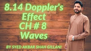 Dopplers Effect I Unit  814 I Ch  8 Waves I 1st Year Federal Kpk Board 2020 Edition [upl. by Ecnahs]