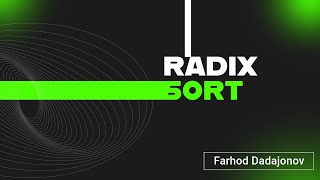 Radix sort algoritmi [upl. by Otila]