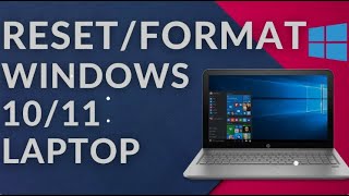 How To Reset Windows 1011  How To Format Laptop [upl. by Cordeelia]