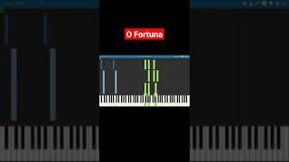 O Fortuna From Carmina Burana  Carl Orff Piano Tutorial Synthesia [upl. by Sone]