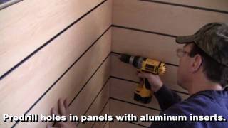 Installing Slatwall Display Panels with Aluminum Inserts [upl. by Island296]