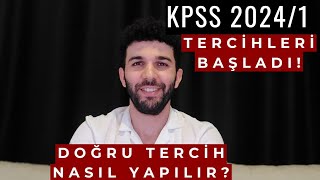 KPSS 20241 TERCİH KILAVUZU PAYLAŞILDI [upl. by Eerat]