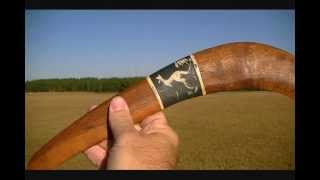 Aboriginal boomerang with Gary J 2 [upl. by Llemar]