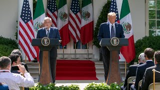 Declaración Conjunta con Donald Trump presidente de EE UU desde Washington [upl. by Ahsienor]