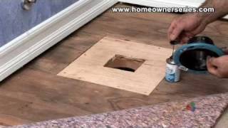 How to Fix a Toilet  Wooden SubFlooring Flange Repair  Part 3 of 3 [upl. by Sukramed812]