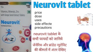 Neurovit  neurovit capsules  multivitamin tablets [upl. by Ecienahs]