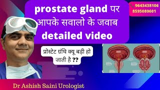 प्रोस्टेट ग्रंथि के बारे में आपके सवालो के जवाबBPH benign prostatic hyperplasia [upl. by Hayman]