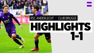 Highlights RSC Anderlecht  Club Brugge  20212022 [upl. by Eico892]