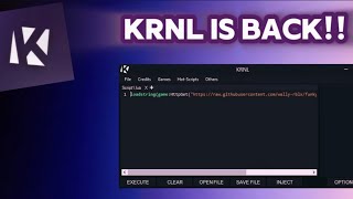 KRNL IS BACK ROBLOX KRNL EXECUTOR GUIDE 2024 [upl. by Nnayrb]