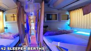 Volvo B11R Celeste Sleeper Bus  SMK Prakash  Orange Travels Premium Luxury Interiors amp Exteriors [upl. by Hershell]