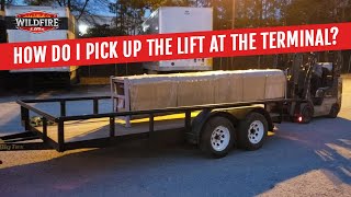 Loading A 4 Post Car Lift Wildfire Lifts At The Terminal [upl. by Gretta]