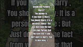 Should OCD Patients Marry ocdhindi ocd mentalhealthtreatment [upl. by Carrie]