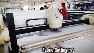 Automatic Fabric Spreading and Fabric Cutting machine Gerber Fabric cutter machineLay cutting mc [upl. by Roots143]