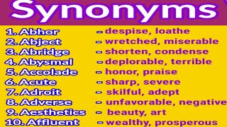 Synonym WordsWords With The Same Meaningተመሳሳይ ቃላት EthioBanksExamMedia ethiobanksexammedia [upl. by Ahsikat]