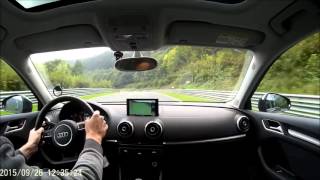 Nurburgring Lap 1  26092015  2015 Audi A3 20 TDi [upl. by Adnauqal689]