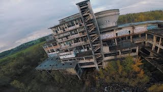 Drone racing footage of abandoned coal factory [upl. by Ecylla]