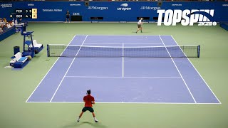 Top Spin 2K25  SUPER TIE BREAK  Roger Federer Vs Matteo Berrettini  US Open PS5 [upl. by Kemppe157]