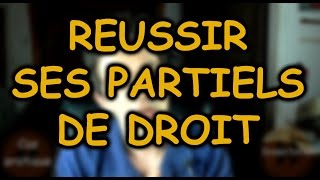 REUSSIR SES PARTIELS DE DROIT QUAND ON A PRIS DU RETARD  Prof Jon [upl. by Rennie]