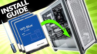 How to Install a Hard Drive or SSD in a PC [upl. by Ahsatam736]