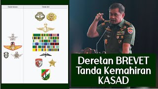 Deretan Brevet Tanda Kemahiran KASAD Jenderal TNI Maruli Simanjuntak [upl. by Skvorak66]