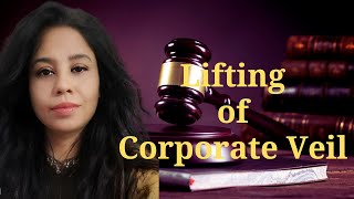 Lifting of Corporate Veil  Company Law  Reema Baruah [upl. by Nilesoy20]