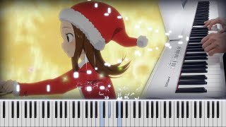 Karakai Jouzu no Takagisan Season 3 ED6  Santa ga Machi ni Yattekuru サンタが町にやってくる Piano cover [upl. by Valtin311]