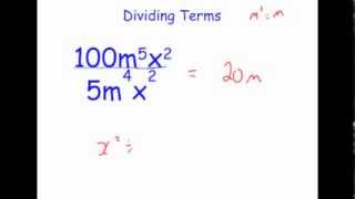 Dividing Algebraic Expressions [upl. by Lorre]