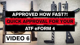 ATF eForm 4 Approval and News Silencers Simplified in 2023 [upl. by Weigle106]