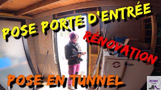 TUTODIY  Comment poser une porte dentrée en tunnel pour la rénovation [upl. by Claudetta429]