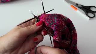 Socken stricken Teil 3  Spitze [upl. by Leinehtan]