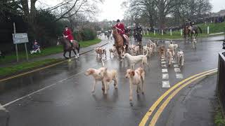 Hertfordshire and Northants Hunt Saboteurs protested at the Cottesmore Boxing Day Hunt meet Oakham [upl. by Alahs504]