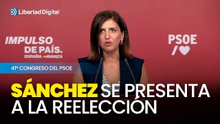 Sánchez se presentará a la reelección en el 41º Congreso del PSOE [upl. by Cordalia]