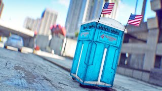 Motorized PORTA POTTY CHASED IN GTA [upl. by Mueller]