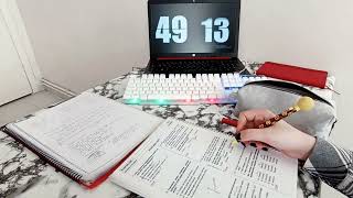 STUDY 1 HOURS WITH ME ⎢No background noise no music timer Studying with Study Time [upl. by Nomyad76]