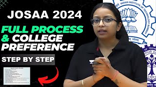 JOSAA Counselling 2024  Live Registration amp Live Choice Filling  College amp Branch Preference [upl. by Sirovat]