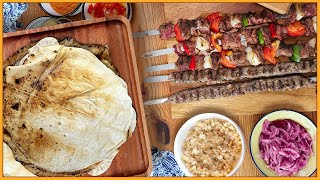 Pan fácil sin levadura ni masa madre Pan Lavash Ft Cesar Keif  receta shish kebbab [upl. by Yzzik485]